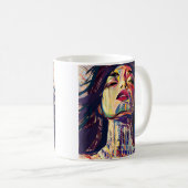 Kühne Abstrakte Frau Kaffeetasse (VorderseiteRechts)