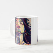 Kühne Abstrakte Frau Kaffeetasse (Vorderseite Links)