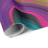 Kühne abstrakte Herzspirale – Moderne farbenfrohe Geschenkpapier (Rolleneckpunkt)