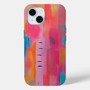 Kühne Abstrakte Kunst in Pinks und Blues Case-Mate iPhone Hülle