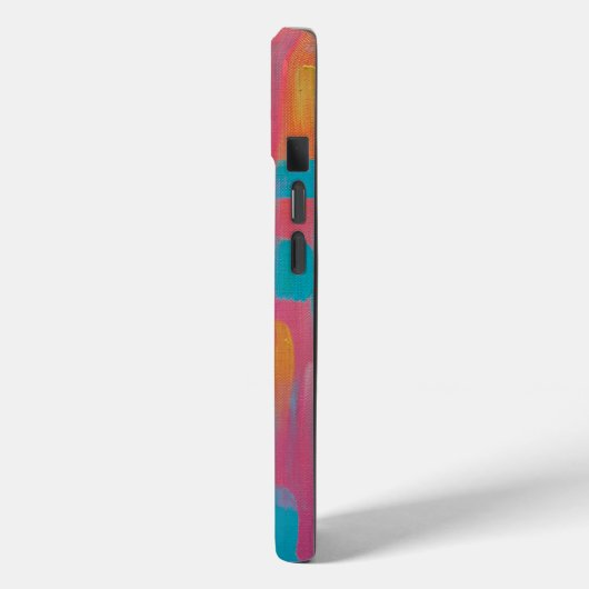 Kühne Abstrakte Kunst in Pinks und Blues Case-Mate iPhone Hülle (Rückseite / Links)