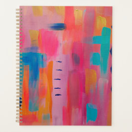 Kühne Abstrakte Kunst in Pinks und Blues Planer