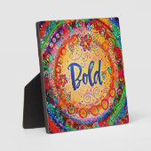 kühne Abstrakte Moderne Inspirierend Easel Fotoplatte (Vorderseite)