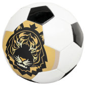 kühne Abstrakte Tiger-Illustration Fußball (Dreiviertel)