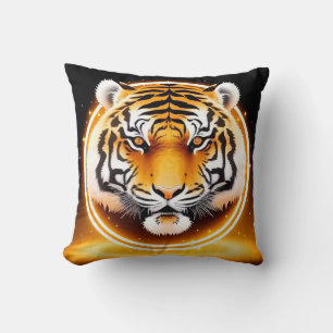 kühne Abstrakte Tiger-Illustration Kissen
