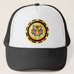 kühne Abstrakte Tiger-Illustration Truckerkappe