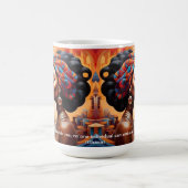 kühne afrikanische Abstrakt Art African Sprichwört Kaffeetasse (Mittel)