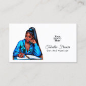 kühne Afro Black Weim Empowerment Design Visitenkarte (Vorderseite)