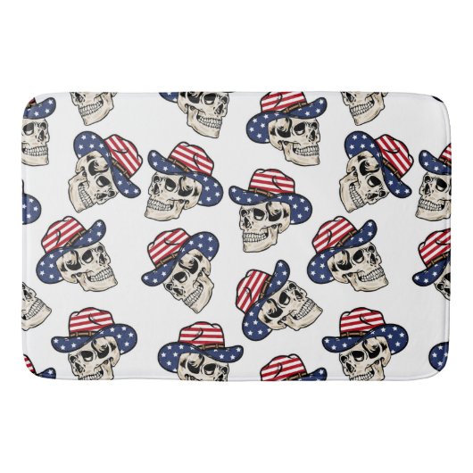 kühne American Cowboy Skull Badematte (Vorderseite)