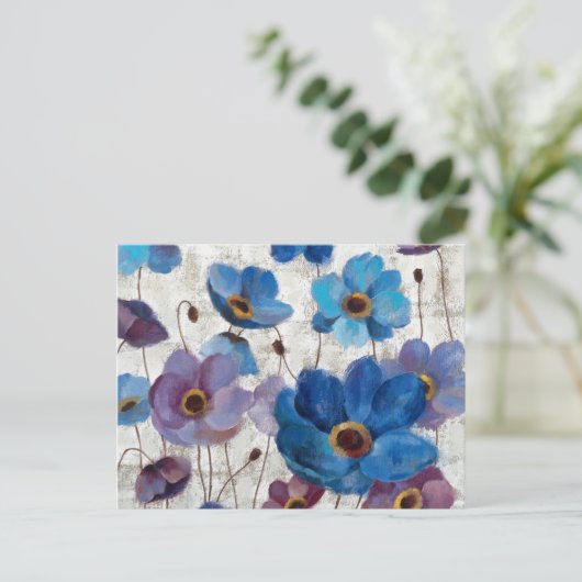 kühne Anemone Postkarte (Stehend Vorderseite)