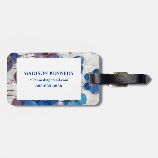 kühne Anemonen Gepäckanhänger (Rückseite horizontal)