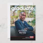 kühne Ankündigung von Abschluss und Party Einladun (Vorderseite)