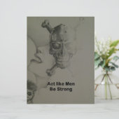 kühne Aussage: Handeln Sie wie Männer, seien Sie s Briefbogen (Stehend Vorderseite)