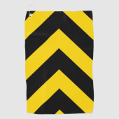 Kühne Autobahn Verkehr Hummel Bee Chevrons auf ein Golfhandtuch (Vorderseite)