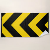 Kühne Autobahn Verkehr Hummel Bee Chevrons auf ein Strandtuch (Vorderseite)