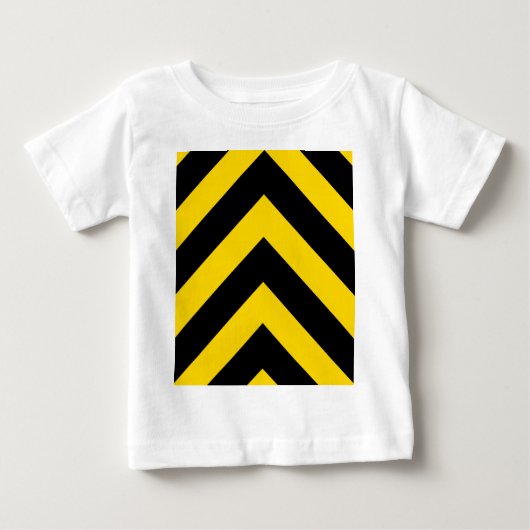 Kühne Autobahn Verkehr Hummel Bee Chevrons Baby T-shirt (Vorderseite)