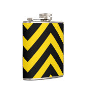 Kühne Autobahn Verkehr Hummel Bee Chevrons Flachmann (Rechts)