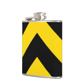 Kühne Autobahn Verkehr Hummel Bee Chevrons Flachmann (Links)