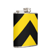 Kühne Autobahn Verkehr Hummel Bee Chevrons Flachmann (Rechts)