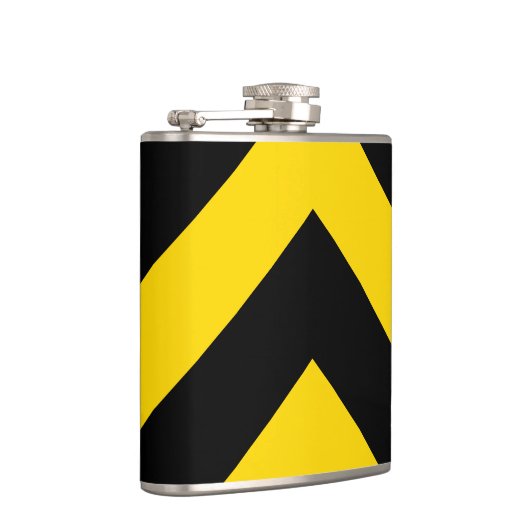 Kühne Autobahn Verkehr Hummel Bee Chevrons Flachmann (Rechts)