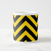 Kühne Autobahn Verkehr Hummel Bee Chevrons Jumbo-Tasse (Vorderseite)