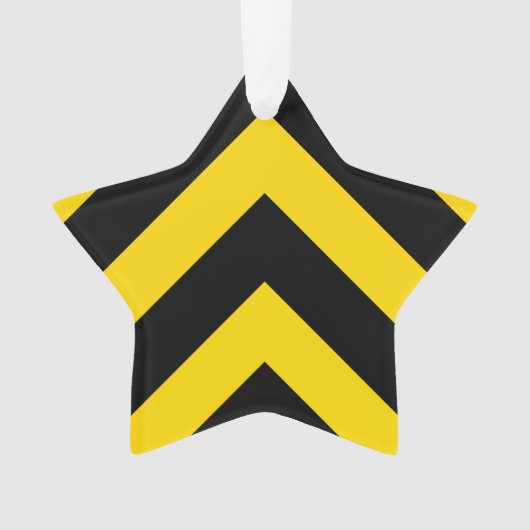 Kühne Autobahn Verkehr Hummel Bee Chevrons Ornament (Vorderseite)