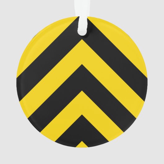 Kühne Autobahn Verkehr Hummel Bee Chevrons Ornament (Rückseite)