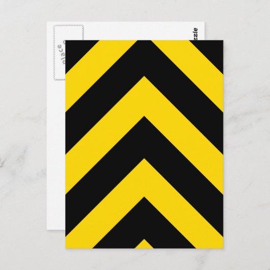 Kühne Autobahn Verkehr Hummel Bee Chevrons Postkarte (Vorne/Hinten)