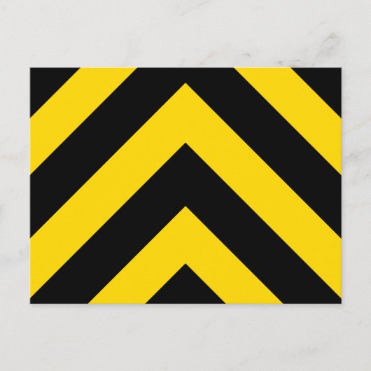 Kühne Autobahn Verkehr Hummel Bee Chevrons Postkarte (Vorderseite)