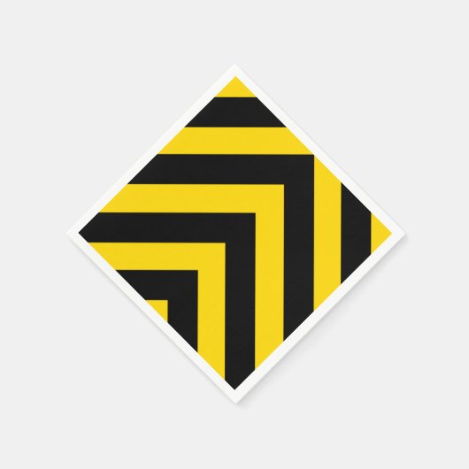 Kühne Autobahn Verkehr Hummel Bee Chevrons Serviette (Ecke)