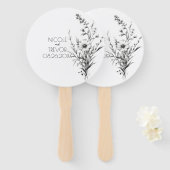 kühne B&W-Wildblumen Fächer (Vorne und Hinten)