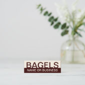 kühne BAGELS Mini Visitenkarte (Stehend Vorderseite)