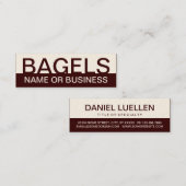 kühne BAGELS Mini Visitenkarte (Vorne/Hinten)