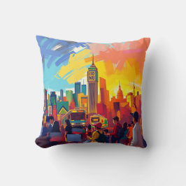 kühne beeindruckende Stadtbild Kissen