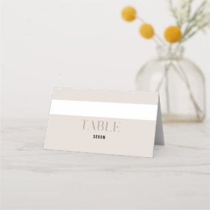 Kühne Beige Hochzeitssache Custom Platzkarte