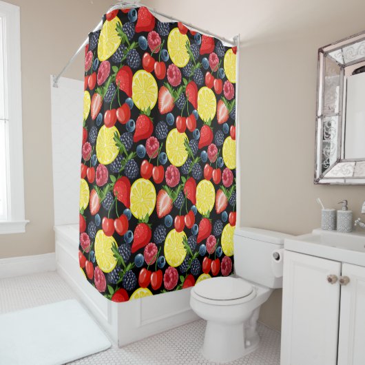 Kühne Berries & Citrus Duschvorhang (Beispiel)