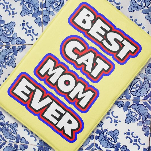 Kühne Best Cat Mama je Spaß Typografie Badematte
