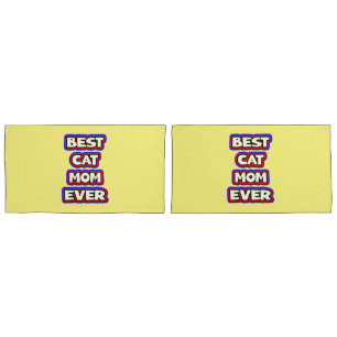 Kühne Best Cat Mama je Spaß Typografie Kissenbezug