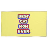 Kühne Best Cat Mama je Spaß Typografie Kissenbezug (Vorderseite-Links)