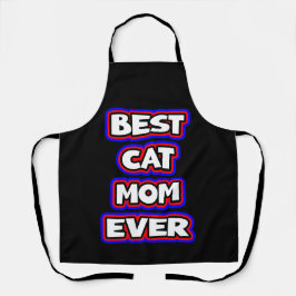 Kühne Best Cat Mama je Spaß Typografie Schürze