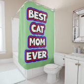 Kühne beste Katze Mama Ever Funny Pater Lover Duschvorhang (Beispiel)