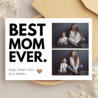 Kühne beste Mama je Muttertag Multi-Foto Karte