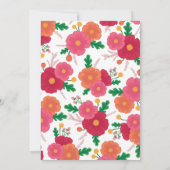 Kühne Bloms Baby Dusche Einladung (Rückseite)