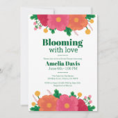 Kühne Blooms Bridal Dusche Einladung (Vorderseite)