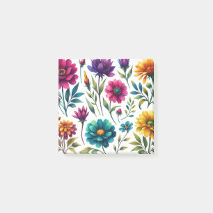 kühne Blumenblüten Frühling und Sommer Post-it Klebezettel