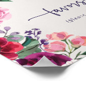kühne Blumenfavoriten Hochzeit Poster (Ecke)