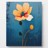 Kühne Blumenkunst mit Abstrakter Blume Fotoplatte (Vorderseite)