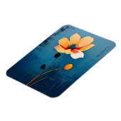 Kühne Blumenkunst mit Abstrakter Blume Magnet (Linke Seite)
