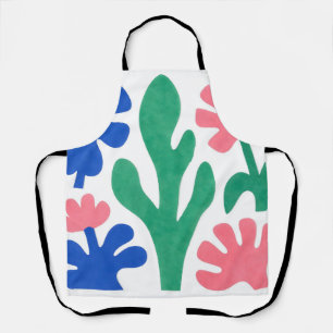Kühne Blumenmotive im Stil von Matisse Schürze
