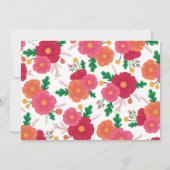 kühne Blüten-Geburtsankündigung Ankündigung (Rückseite)